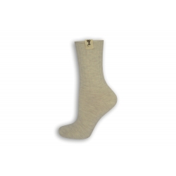 Obvod 40 cm. Prírodné bavlnené dámske ponožky