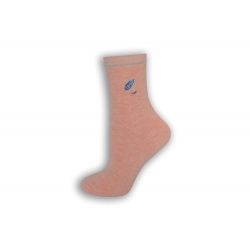 Ružové dámske ponožky s dáždničkom.