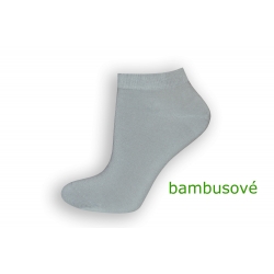 Sivé bambusové krátke ponožky