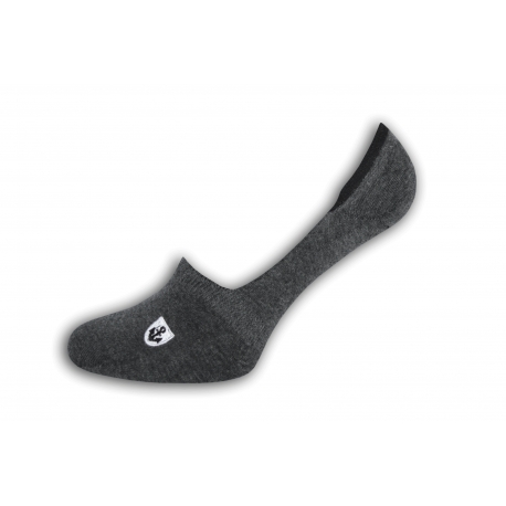 Tmavo-sivé nízke pánske ponožky s kotvou