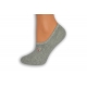 Sivé nízke ponožky s atlétkou