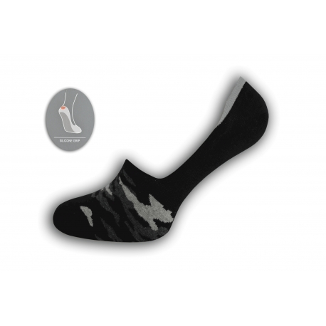 Maskáčové nízke ponožky – čierne