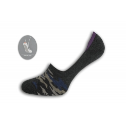 Maskáčové nízke ponožky – tm.sivé
