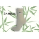 Sivé bambusové ponožky s tváričkou