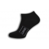 Čierne kotníkové ponožky s logom