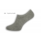 Sivé pánske ponožky do tenisiek