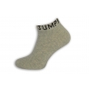 JUMP! Sivé štýlové pánske ponožky