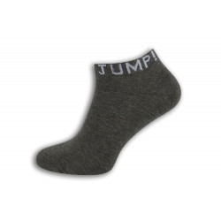 JUMP! Šedé štýlové pánske ponožky