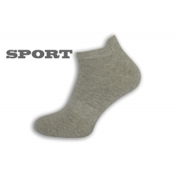 Jednofarebné sivé športové ponožky