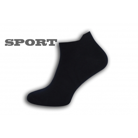 Jednofarebné modré športové ponožky