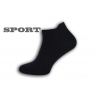 Jednofarebné modré športové ponožky