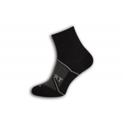SPORT. Čierne športové pánske ponožky