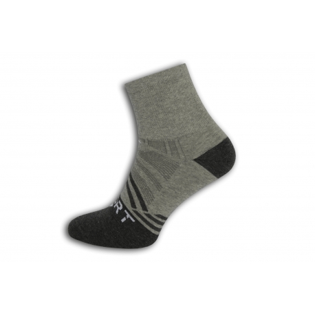 SPORT. Sivé športové pánske ponožky