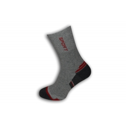 IBA 39-42! Vysoké športové pánske ponožky - sivé