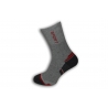 Vysoké športové pánske ponožky - sivé