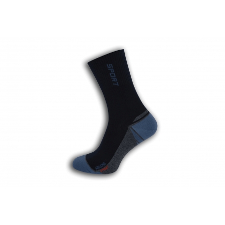 Vysoké športové pánske ponožky - modré