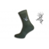 Zelené pánske ponožky s jeleňom