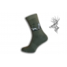 Zelené ponožky pre poľovníka - so psom