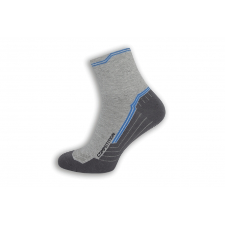 Bavlnené športové ponožky – bledo-sivé