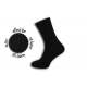 Čierne pánske ponožky s plochým švom