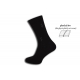 Čierne ponožky s plochým švom – plus