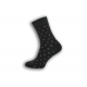 Šedé pánske ponožky so vzorom