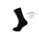 IBA 43-46! 100% bavlnené bezšvové čierne ponožky