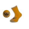 Žlté detské ponožky s líškou