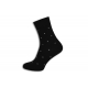 Čierne pánske ponožky s bodkami