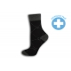 Čierne ponožky so zdravotným lemom