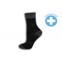 IBA 35-38! Čierne ponožky so zdravotným lemom