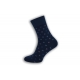 Modré vzorované pánske ponožky