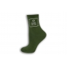 Zelené dámske ponožky s obrázkom