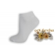 Biele dámske kotníkové ponožky