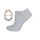 Bavlnené krátke biele ponožky
