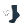 Modré ponožky so širokým lemom
