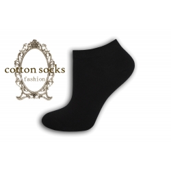 Čierne klasické členkové dámske ponožky
