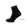 Teplé pánske športové ponožky - čierne
