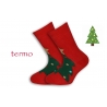 Teplé vianočné ponožky so stromčekom