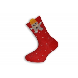 Vianočné ponožky s Perníčkom a vločkami
