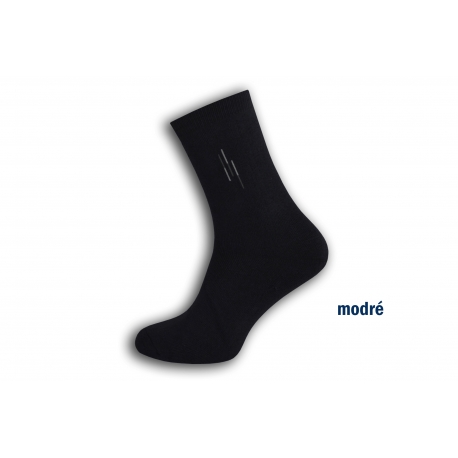 Modré lacné teplé ponožky