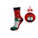 Vianočné ponožky zelený Mikuláš