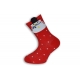 Vianočné ponožky so snehuliakom a snehom