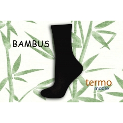 Čierne bambusové teplé ponožky