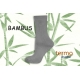 Sivé bambusové termo ponožky