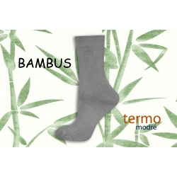 Sivé bambusové termo ponožky