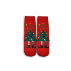 Vianočný stromček na ponožkách