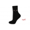 Čierne teplé ponožky s očami