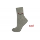 Sivé teplé ponožky s očami