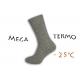 Mega termo vlnené ponožky - sivé